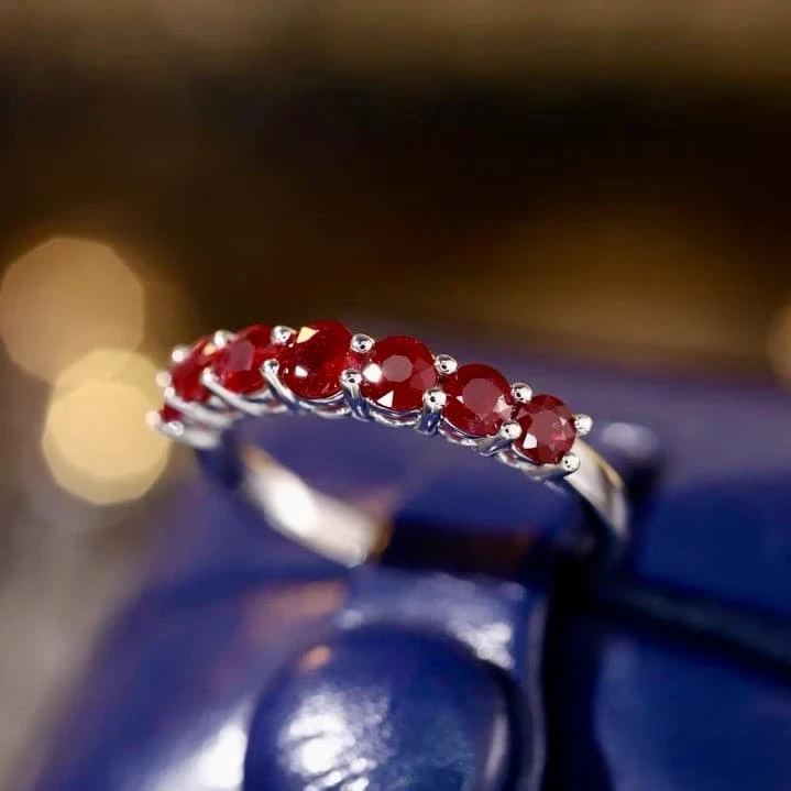 18K天然紅寶石戒指