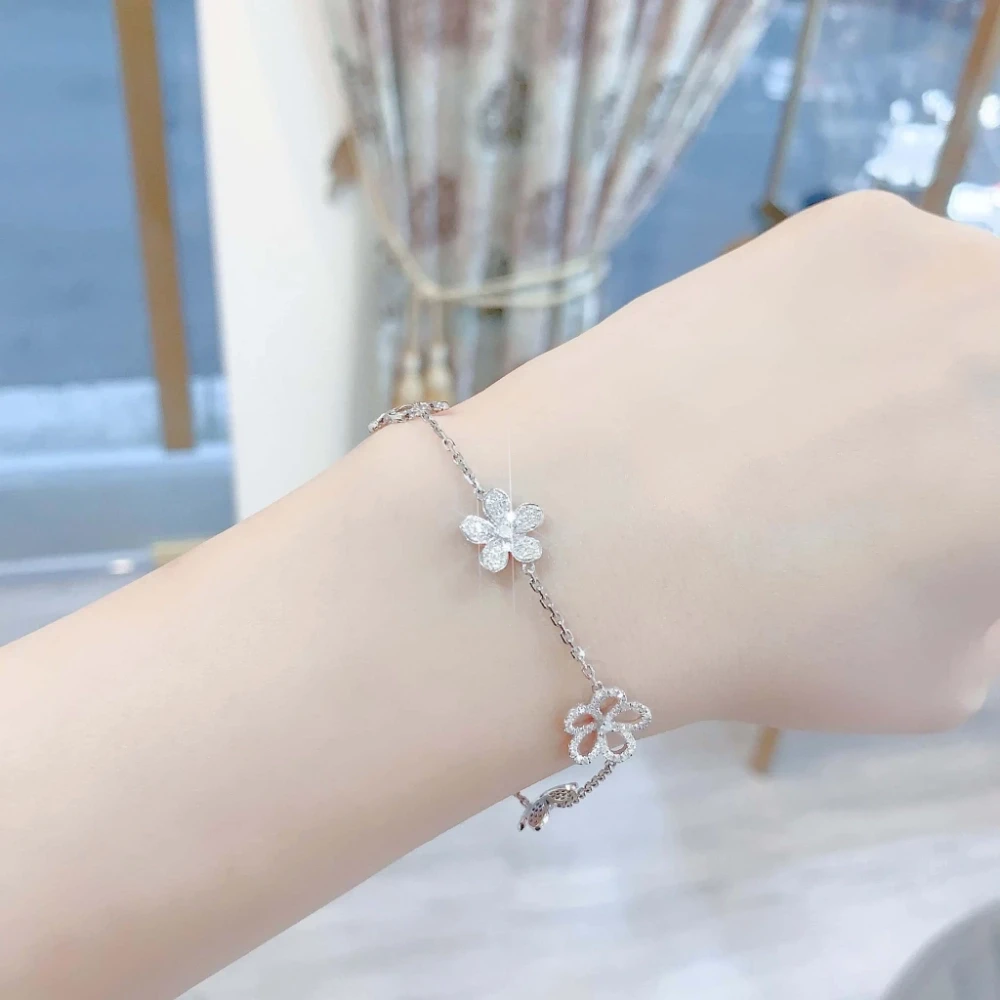 18K天然鑽石-五花款手鍊