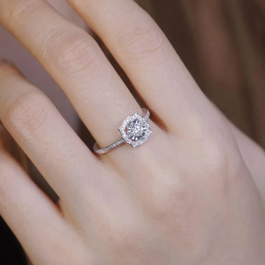 18K天然鑽石-仙氣戒指