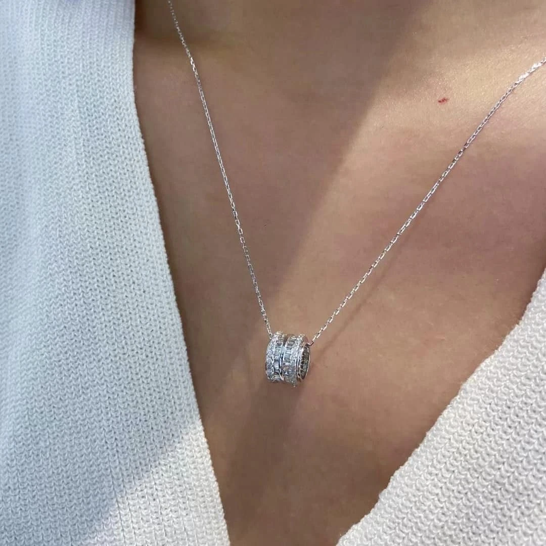 18K天然鑽石-路路通項鍊