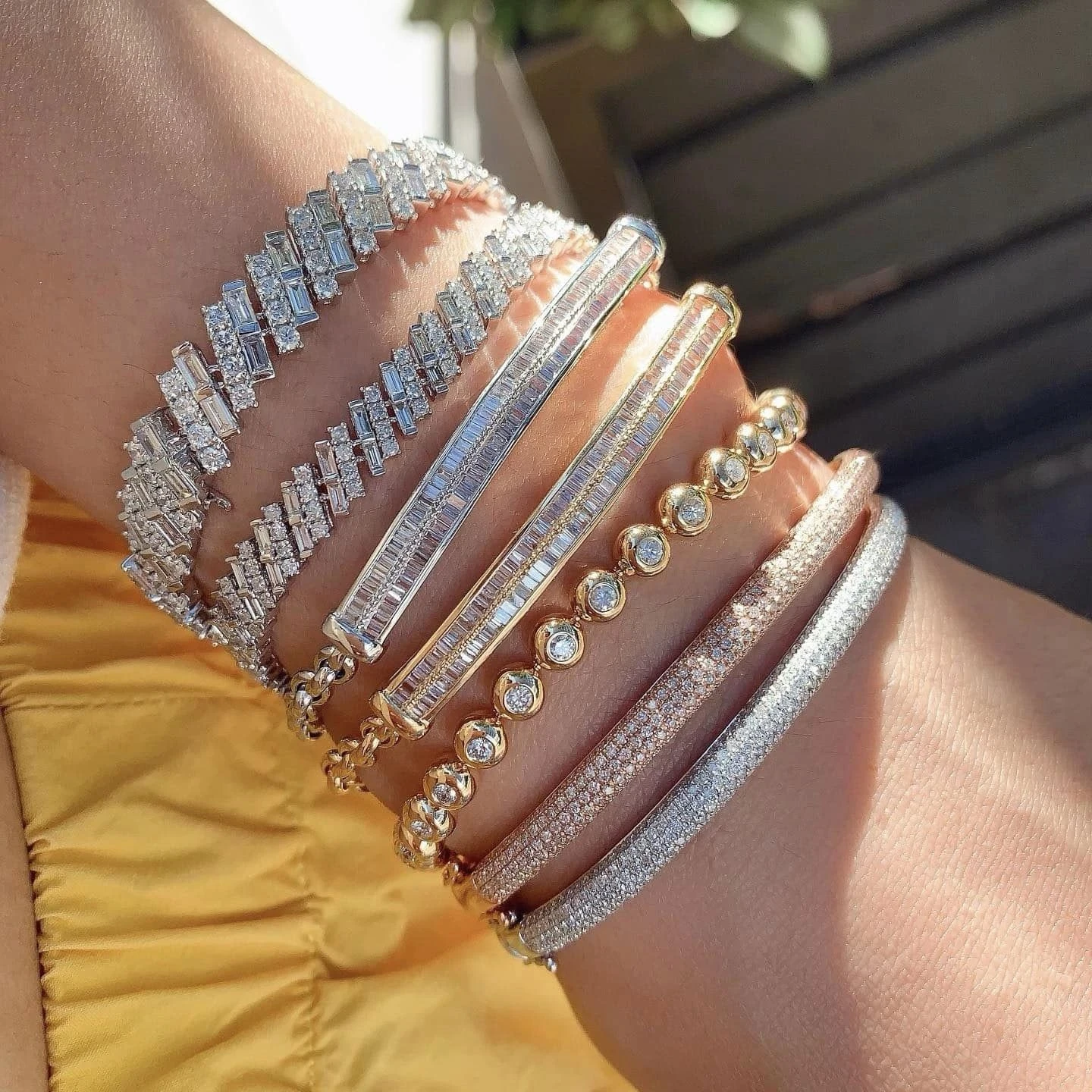 18K天然鑽石-奢華手環