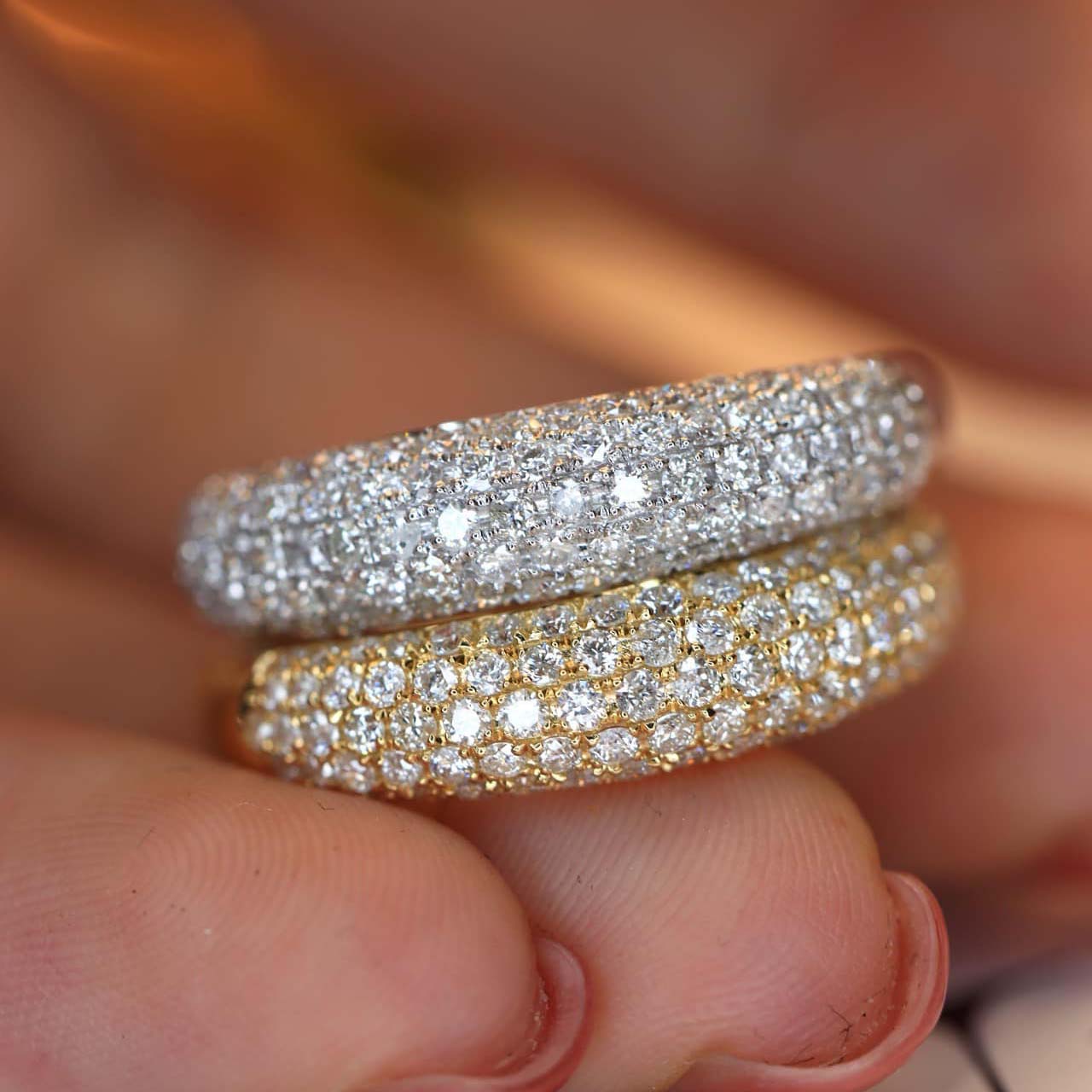 18K天然鑽石-男女款戒指