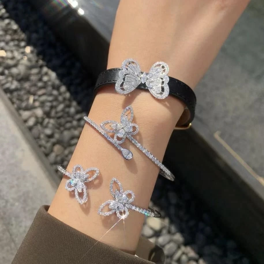 18K天然鑽石-蝴蝶氣質手環 - 第3張圖 18K天然鑽石-蝴蝶氣質手環