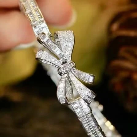 18K天然鑽石-蝴蝶結手環 - 第3張圖 18K天然鑽石-蝴蝶結手環