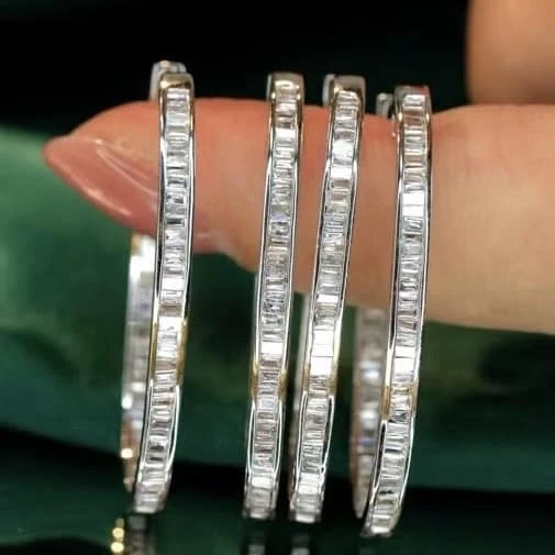 18K天然真鑽-大圈耳環 - 第3張圖 18K天然真鑽-大圈耳環