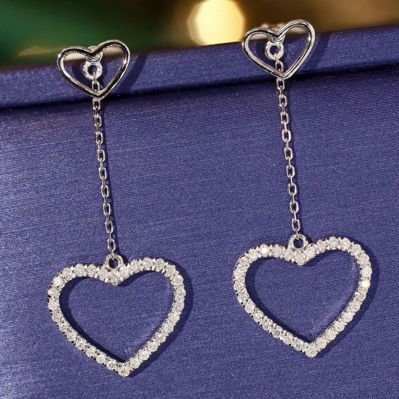 18K天然鑽石-心形耳環兩戴款 - 第3張圖 18K天然鑽石-心形耳環兩戴款