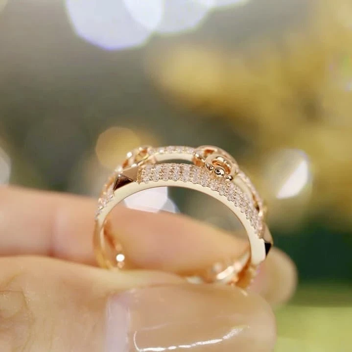 18K天然鑽石-雙層戒指 - 第3張圖 18K天然鑽石-雙層戒指