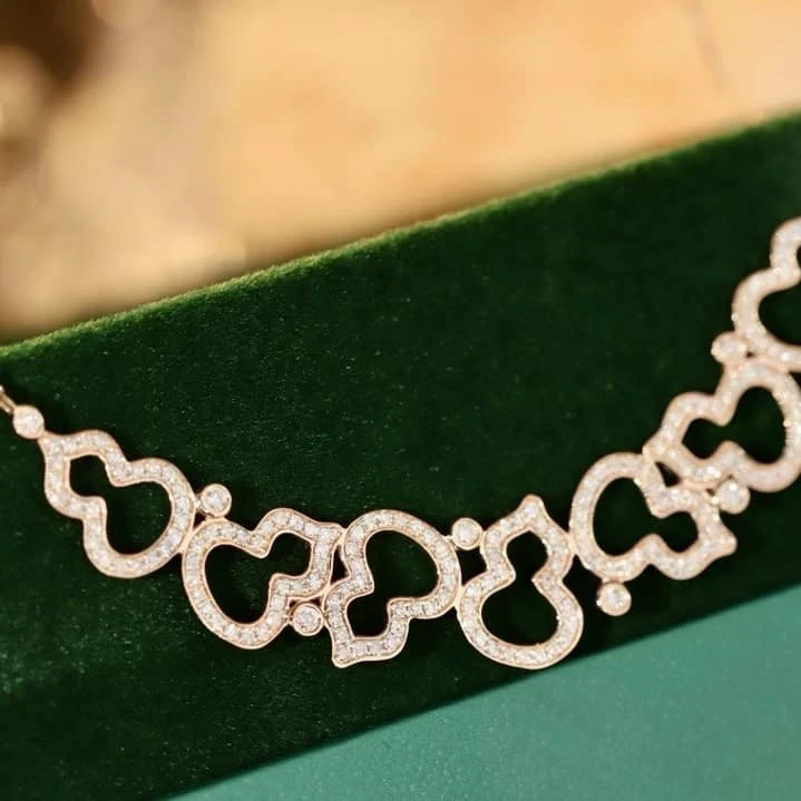 18K天然鑽石-葫蘆微笑款項鍊