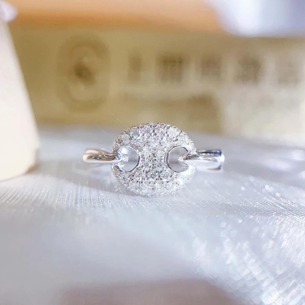 18K天然鑽石-雙圈耳扣式耳環 - 第4張圖 18K天然鑽石-雙圈耳扣式耳環