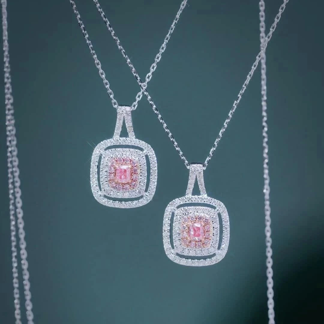 18K天然鑽石項鍊