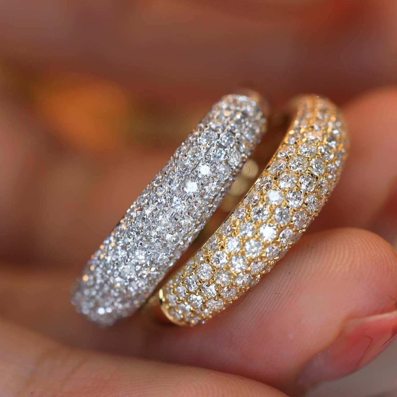 18K天然鑽石-男女款戒指