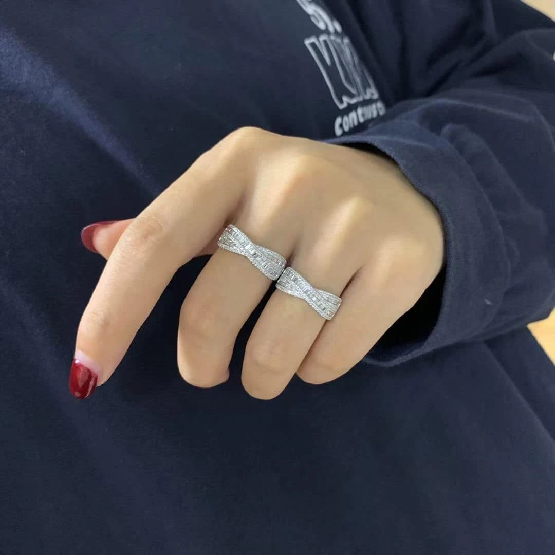 18K天然鑽石-交疊戒指 - 第4張圖 18K天然鑽石-交疊戒指