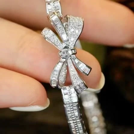 18K天然鑽石-蝴蝶結手環 - 第4張圖 18K天然鑽石-蝴蝶結手環