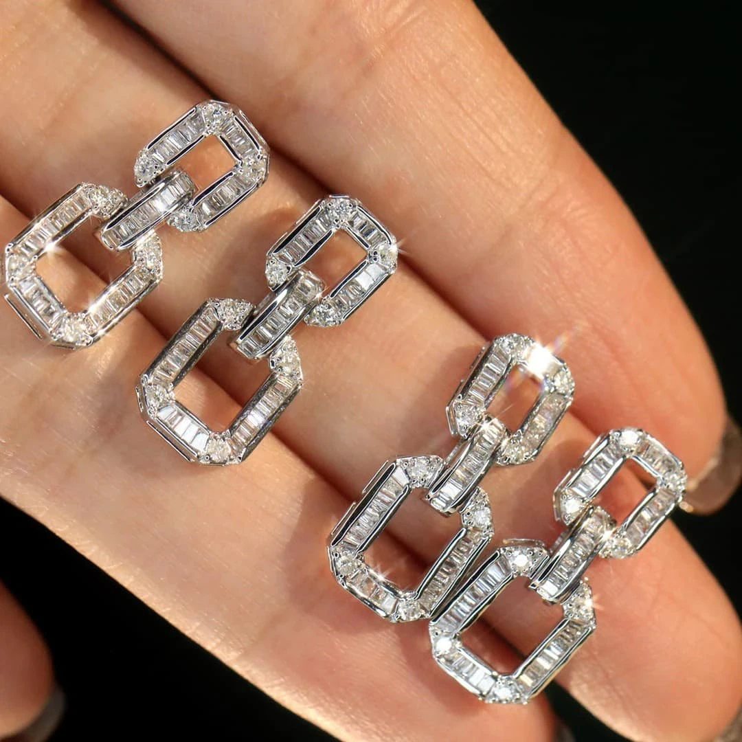 18K天然鑽石-名媛耳環