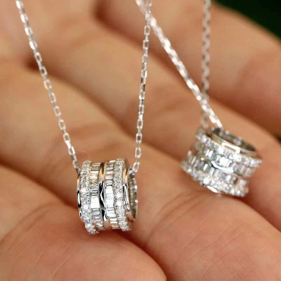 18K天然鑽石-路路通項鍊