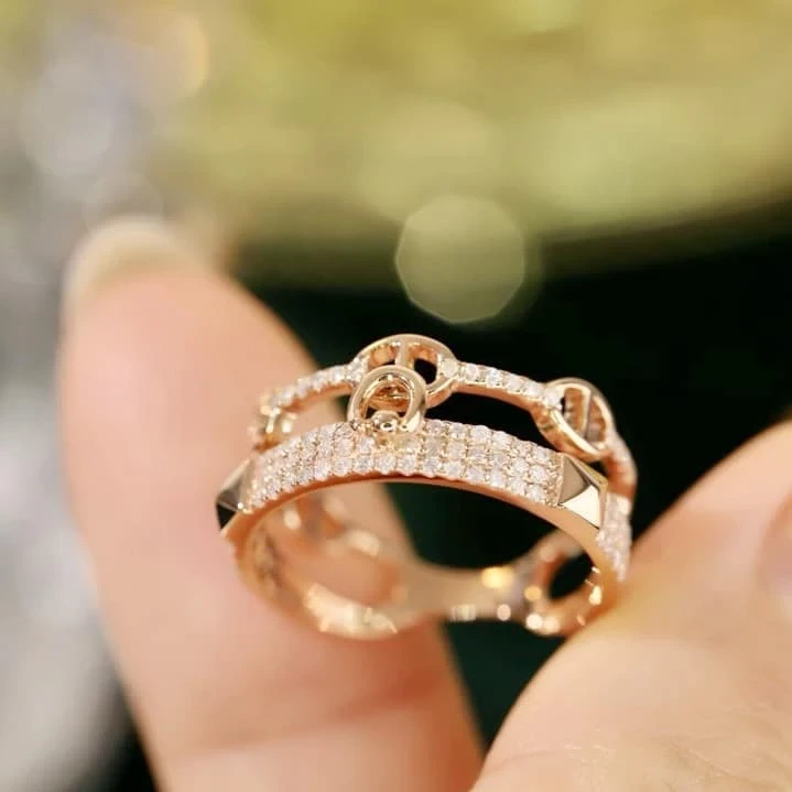 18K天然鑽石-雙層戒指 - 第4張圖 18K天然鑽石-雙層戒指