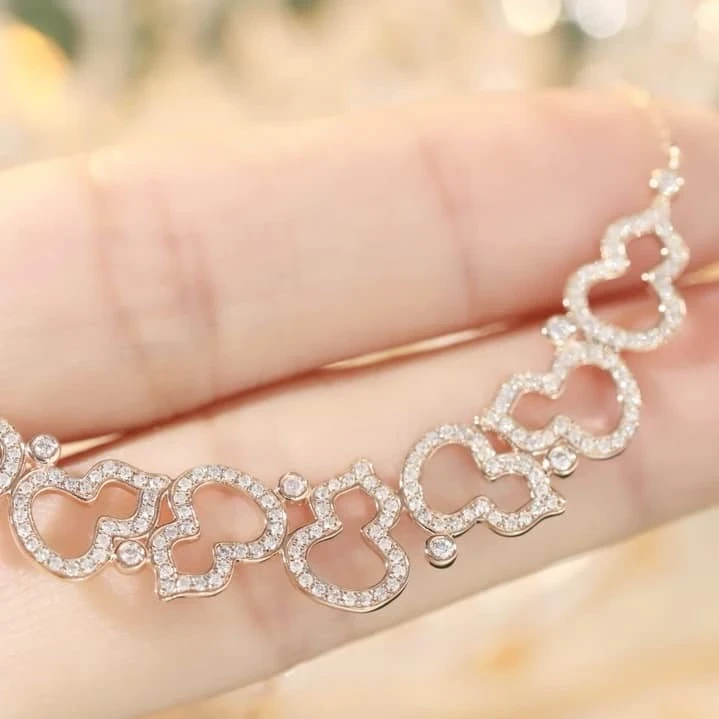 18K天然鑽石-葫蘆微笑款項鍊