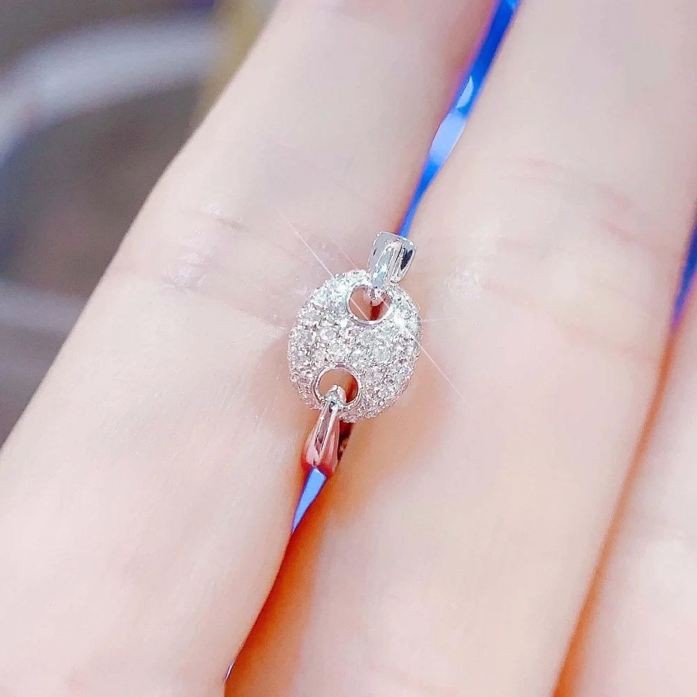 18K天然鑽石-雙圈耳扣式耳環 - 第5張圖 18K天然鑽石-雙圈耳扣式耳環