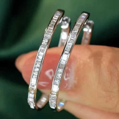 18K天然真鑽-大圈耳環 - 第5張圖 18K天然真鑽-大圈耳環