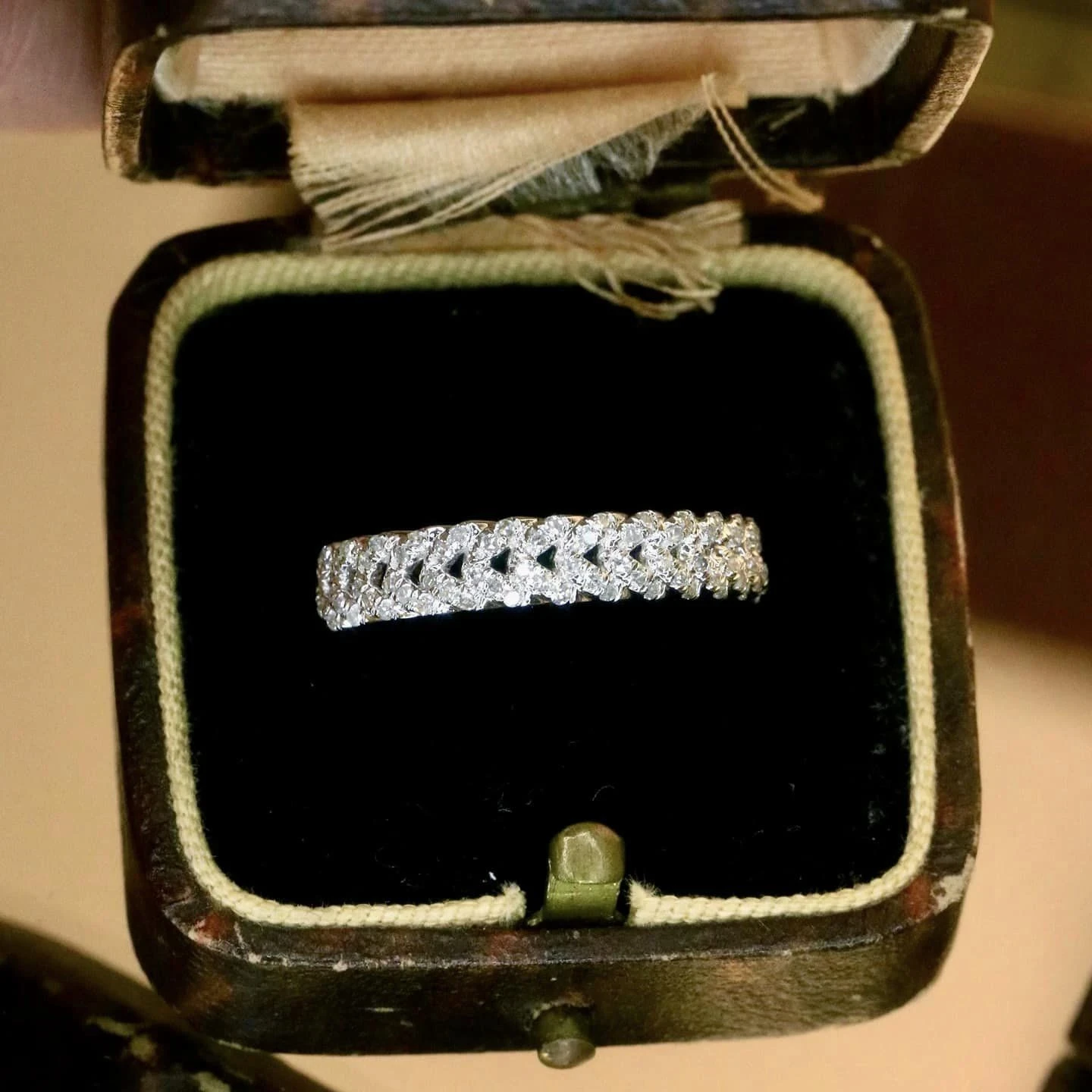 18K天然鑽石-麥穗戒指