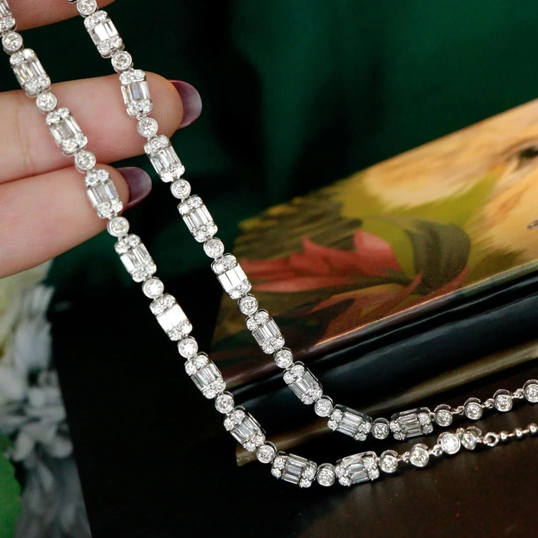 18K天然鑽石-大冰糖套鍊