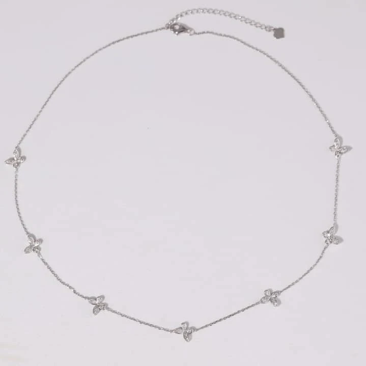 18K天然鑽石-七蝴蝶項鍊 - 第7張圖 18K天然鑽石-七蝴蝶項鍊