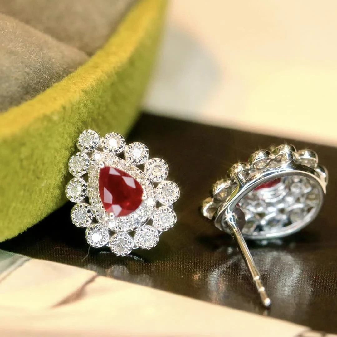 GRM天然紅寶鑽石耳環 - 第5張圖 GRM天然紅寶鑽石耳環