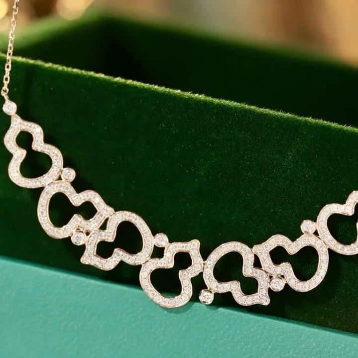 18K天然鑽石-葫蘆微笑款項鍊