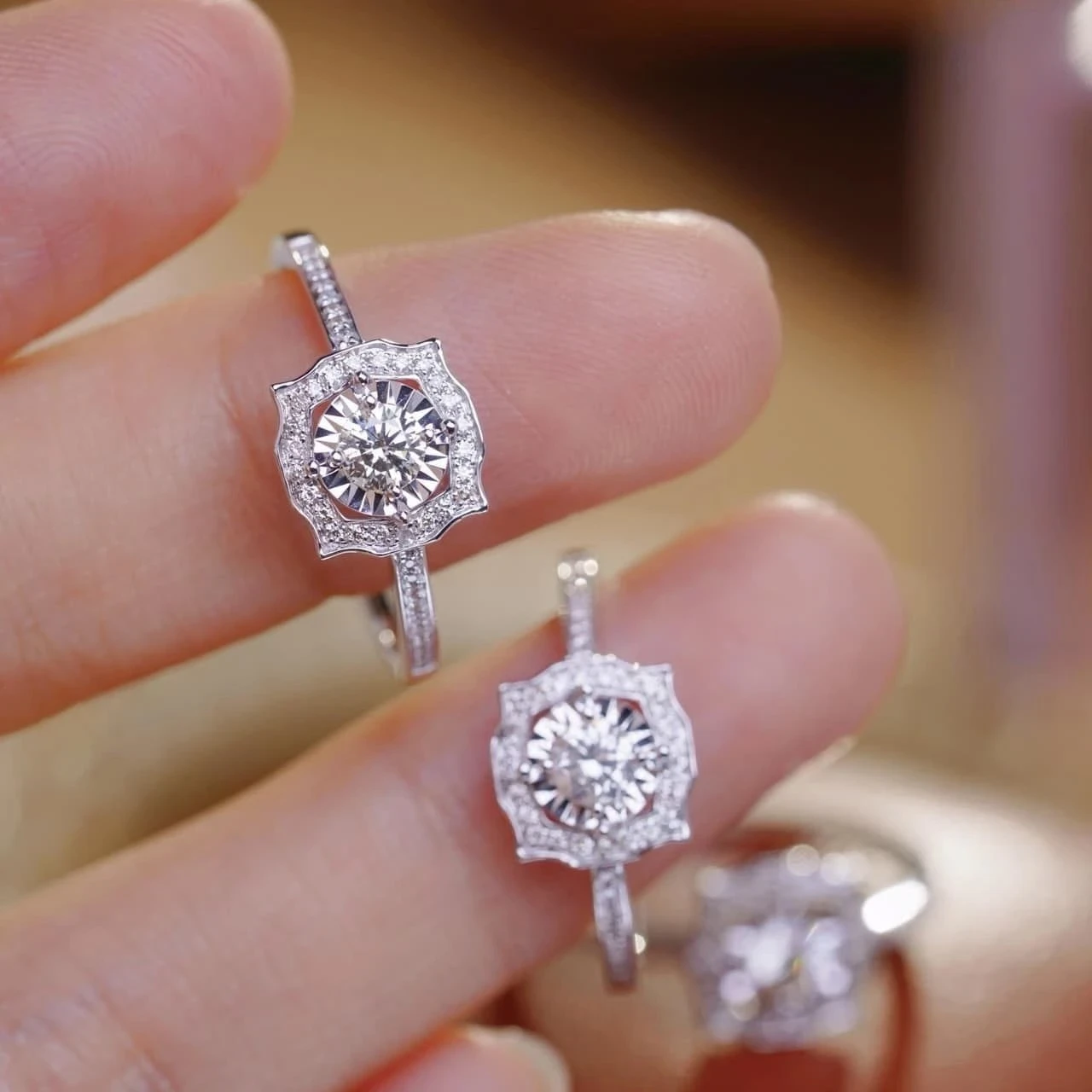 18K天然鑽石-仙氣戒指