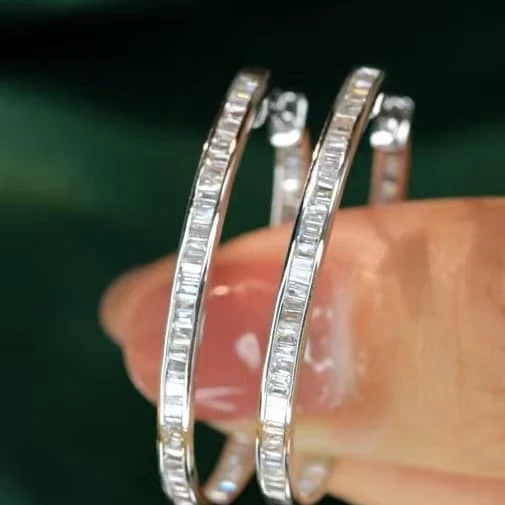 18K天然真鑽-大圈耳環 - 第6張圖 18K天然真鑽-大圈耳環