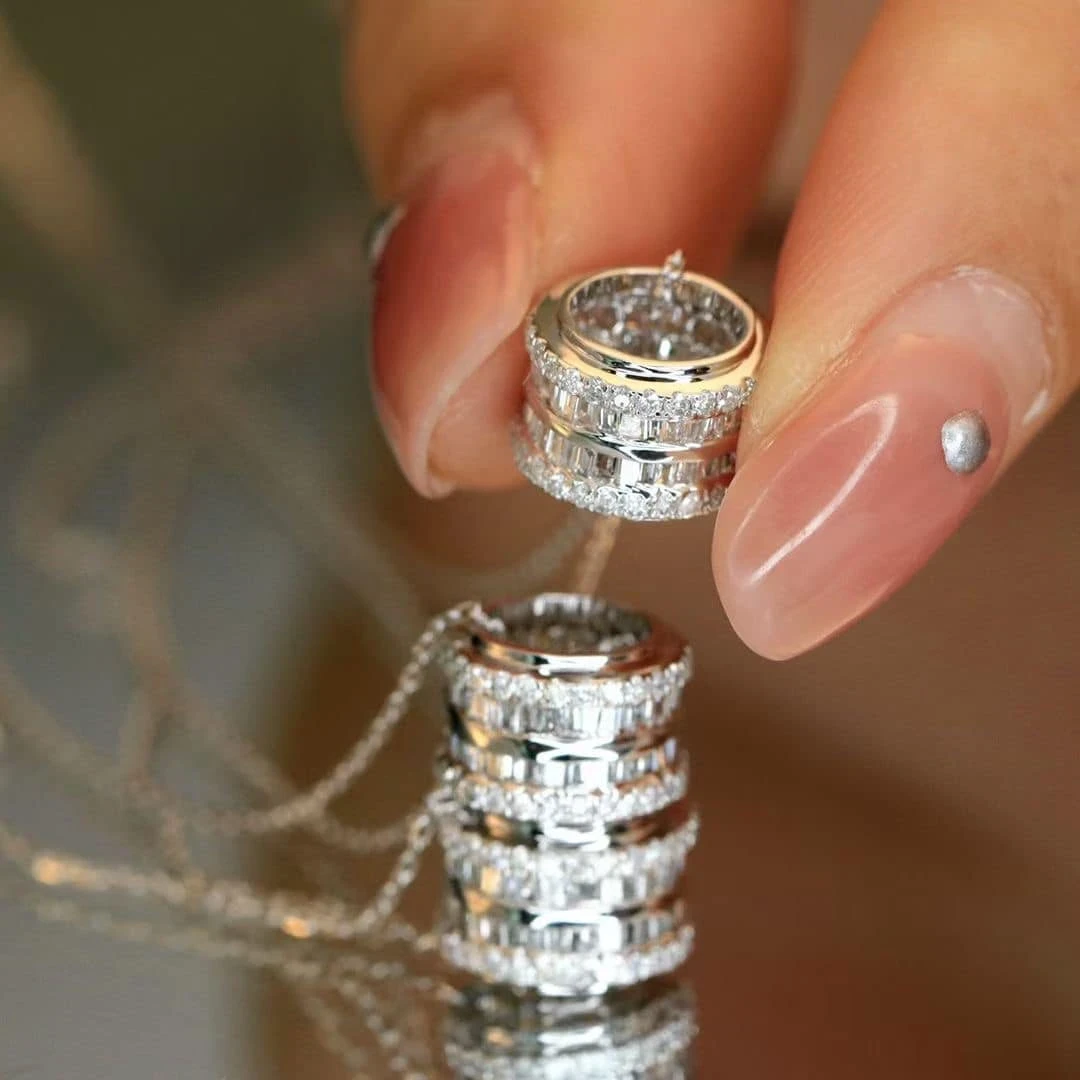 18K天然鑽石-路路通項鍊