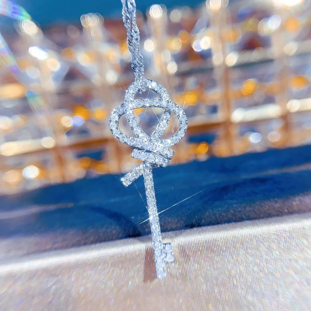 18K天然鑽石-繩結鑰匙墜飾 - 第6張圖 18K天然鑽石-繩結鑰匙墜飾