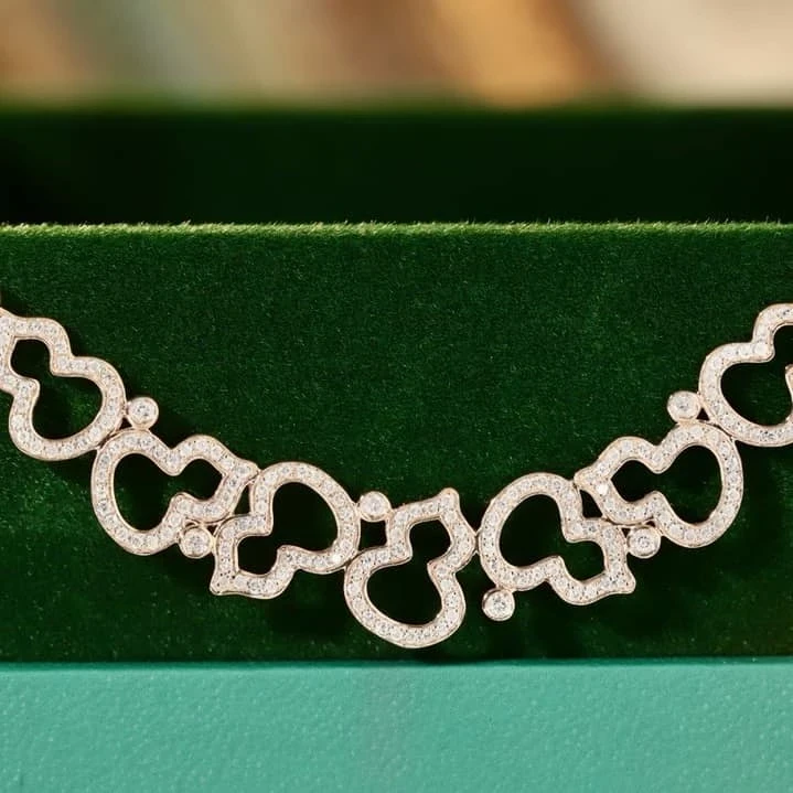 18K天然鑽石-葫蘆微笑款項鍊