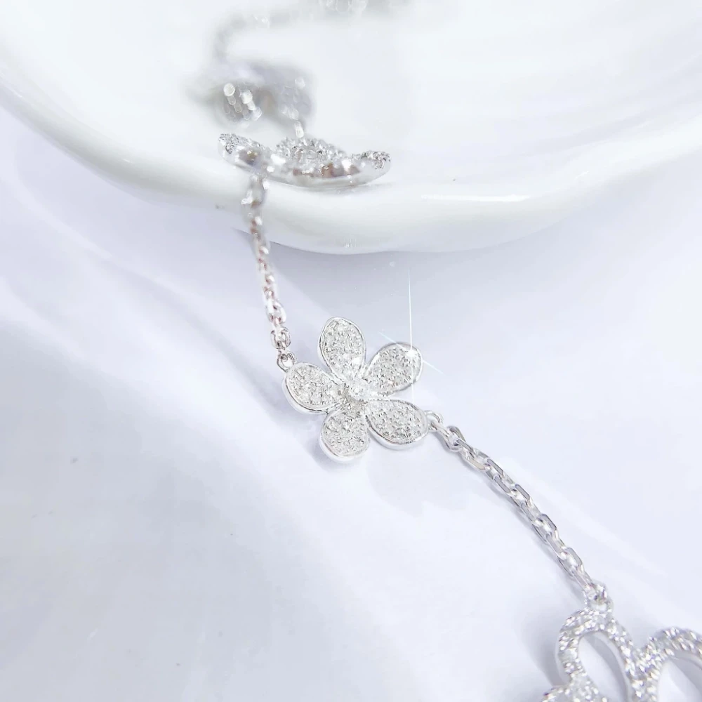 18K天然鑽石-五花款手鍊