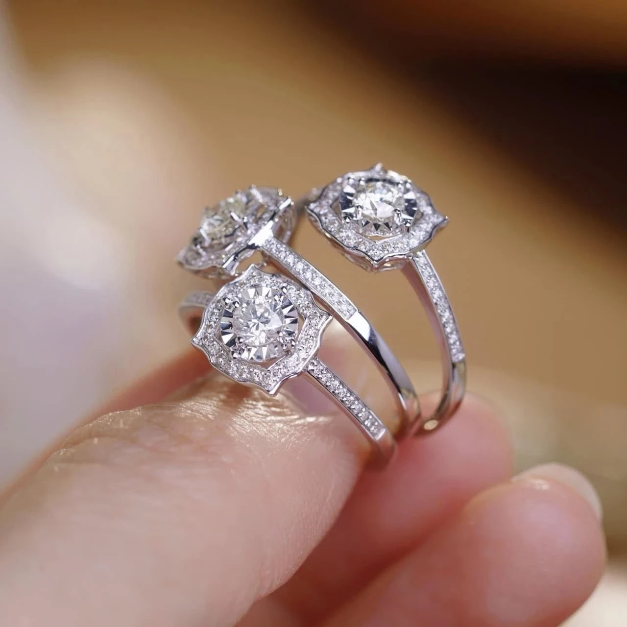 18K天然鑽石-仙氣戒指