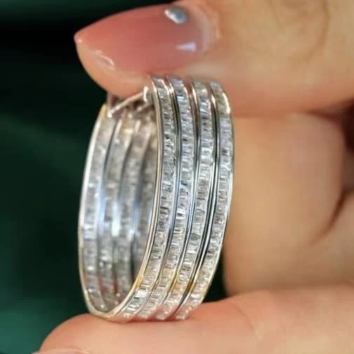 18K天然真鑽-大圈耳環 - 第7張圖 18K天然真鑽-大圈耳環