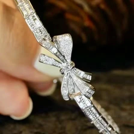18K天然鑽石-蝴蝶結手環 - 第7張圖 18K天然鑽石-蝴蝶結手環