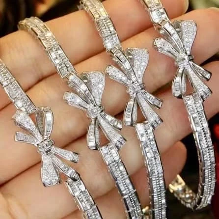 18K天然鑽石-蝴蝶結手環 - 第8張圖 18K天然鑽石-蝴蝶結手環