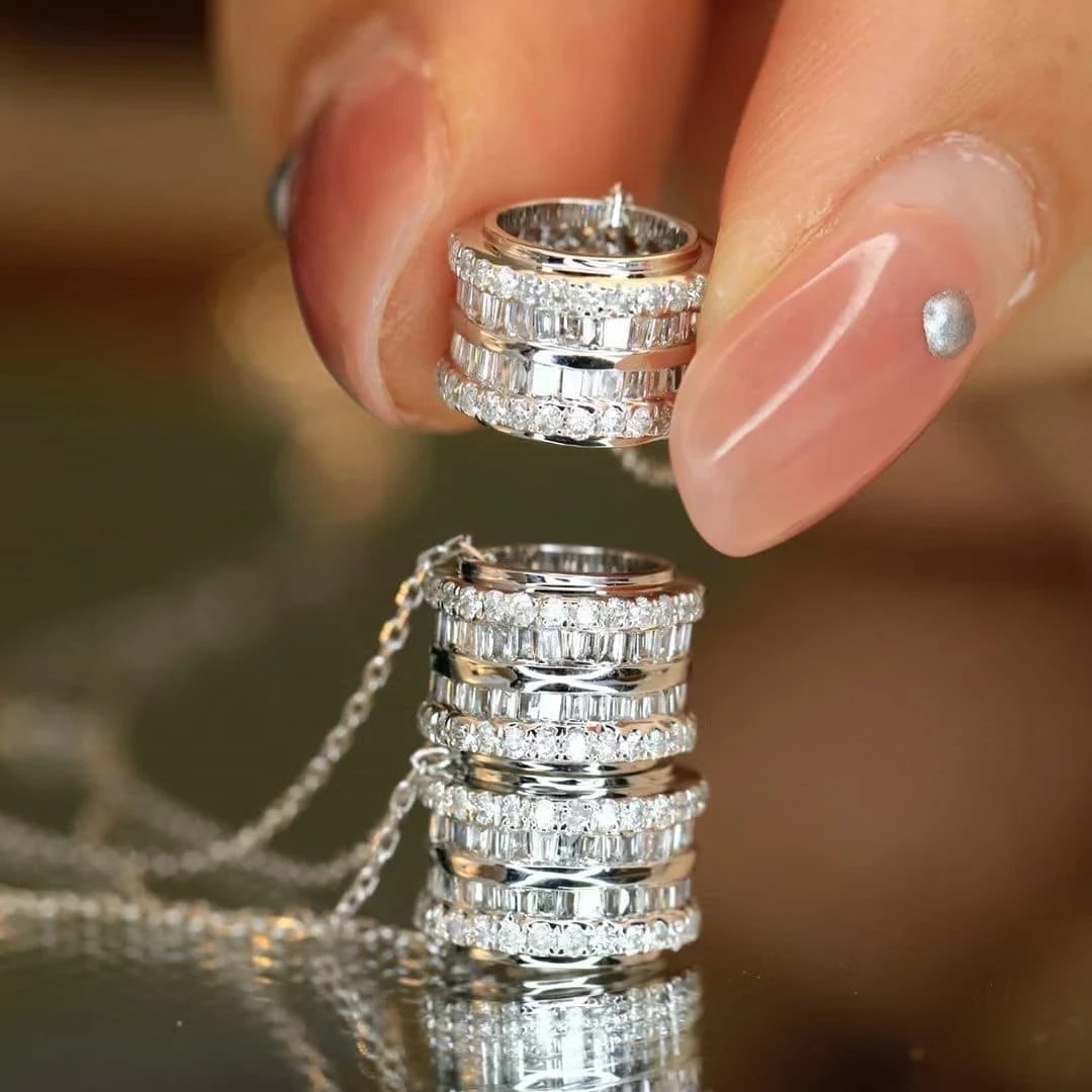 18K天然鑽石-路路通項鍊