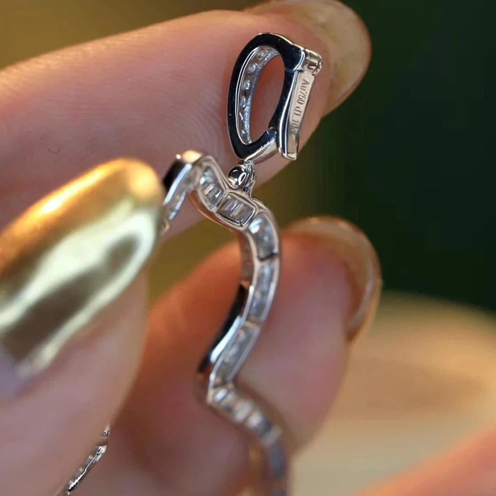 18K天然鑽石-超大號葫蘆萬能扣墜飾