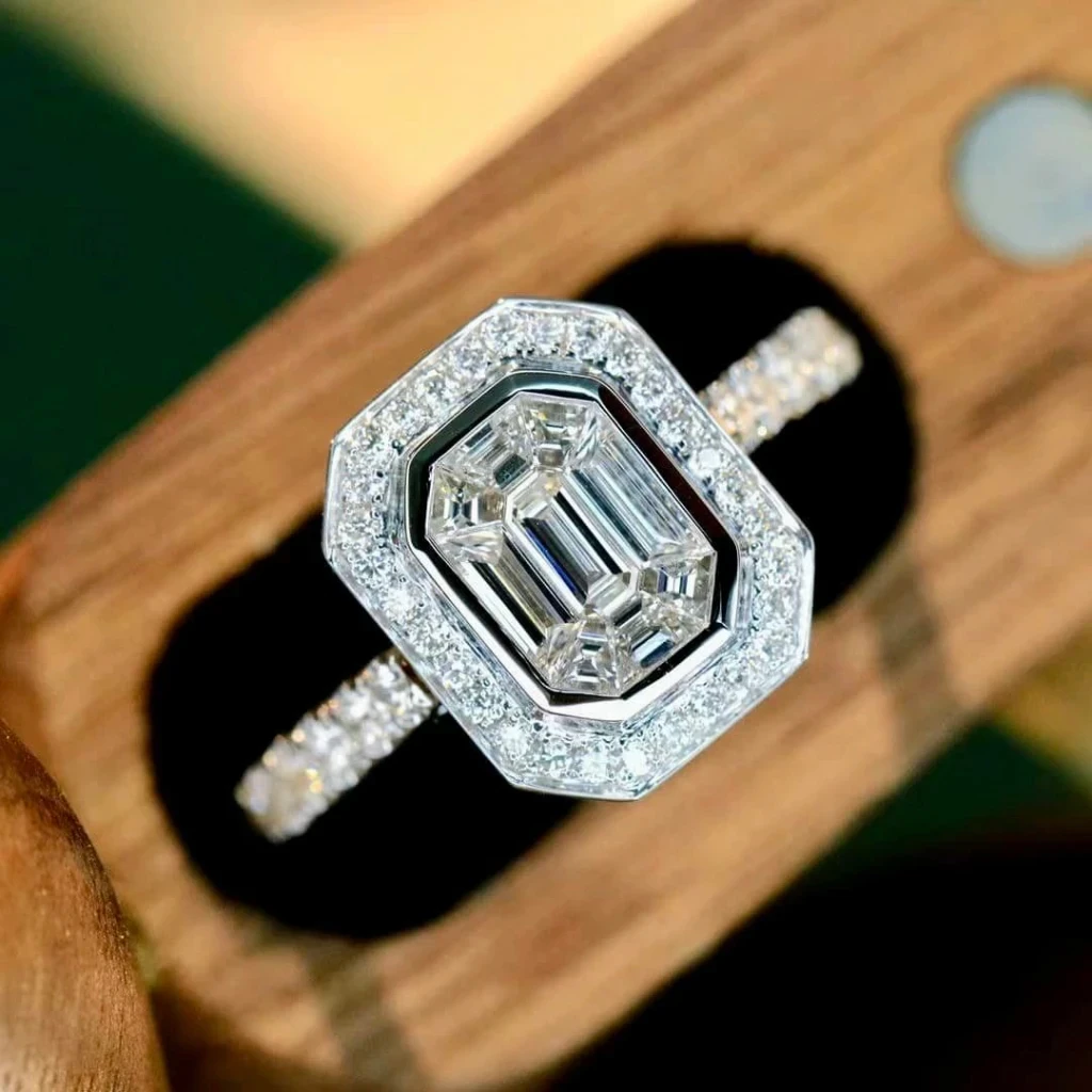 18K天然鑽石-拼鑲戒指