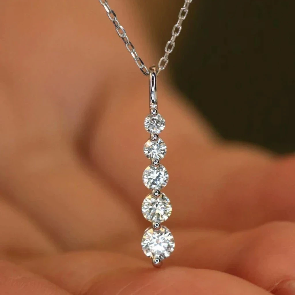 18k天然鑽石-漸變項鍊