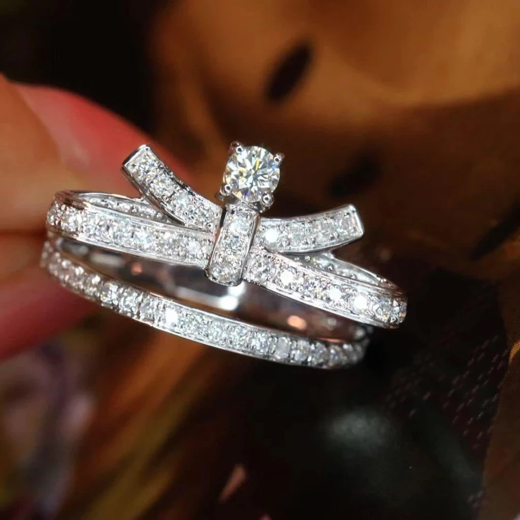 18K天然鑽石-蝴蝶結戒指 - 第3張圖 18K天然鑽石-蝴蝶結戒指