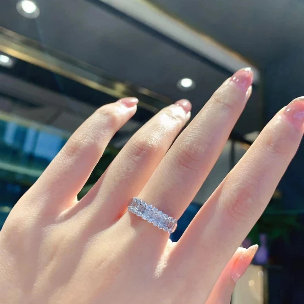 18K天然鑽石-蕾絲戒指