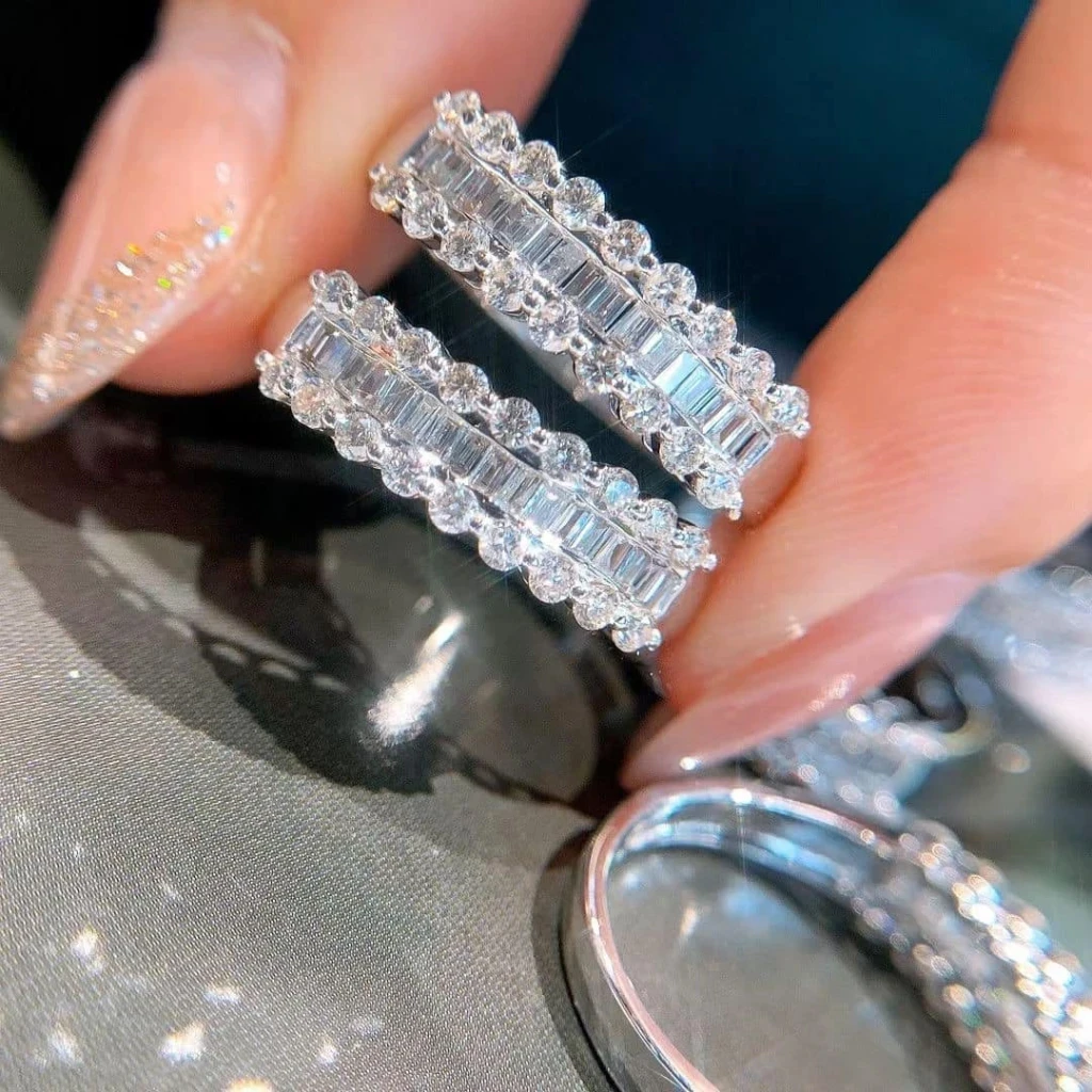 18K天然鑽石-蕾絲戒指