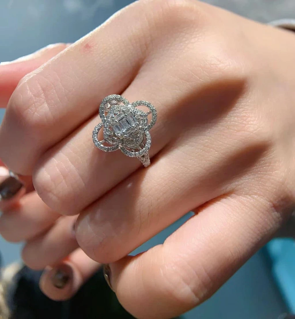 18K天然鑽石-四葉草戒墜兩用款 - 第9張圖 18K天然鑽石-四葉草戒墜兩用款