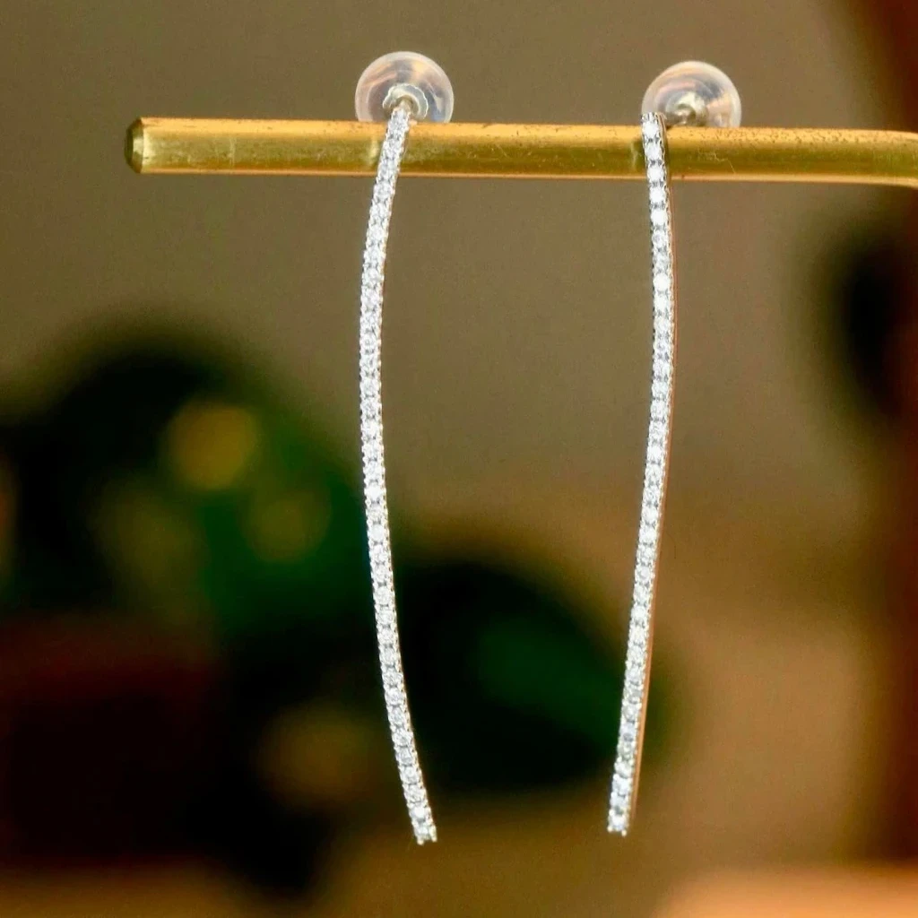 18K天然鑽石-兩用耳環