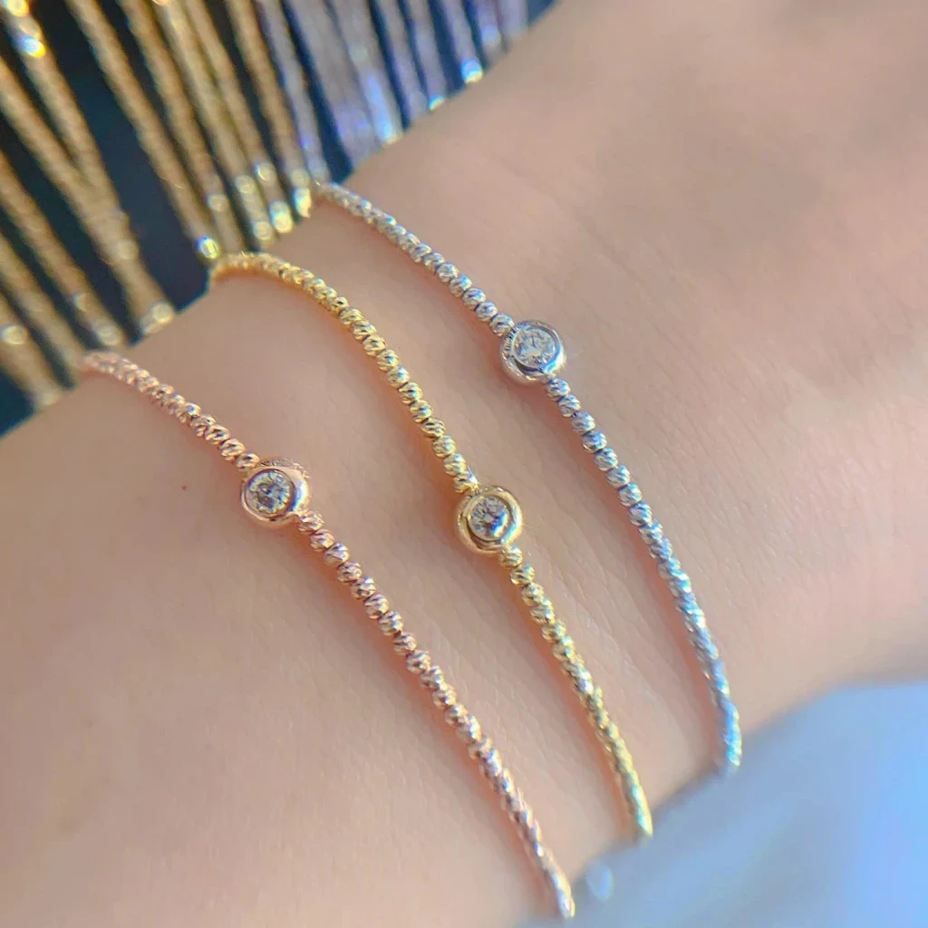 18K天然鑽石-爆閃手鍊