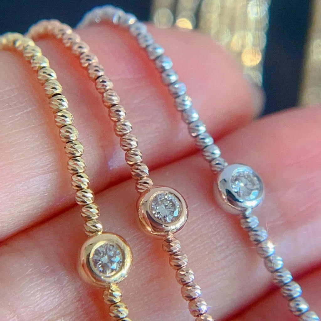 18K天然鑽石-爆閃手鍊 - 第2張圖 18K天然鑽石-爆閃手鍊