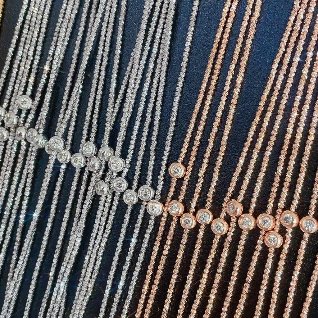 18K天然鑽石-爆閃手鍊 - 第3張圖 18K天然鑽石-爆閃手鍊